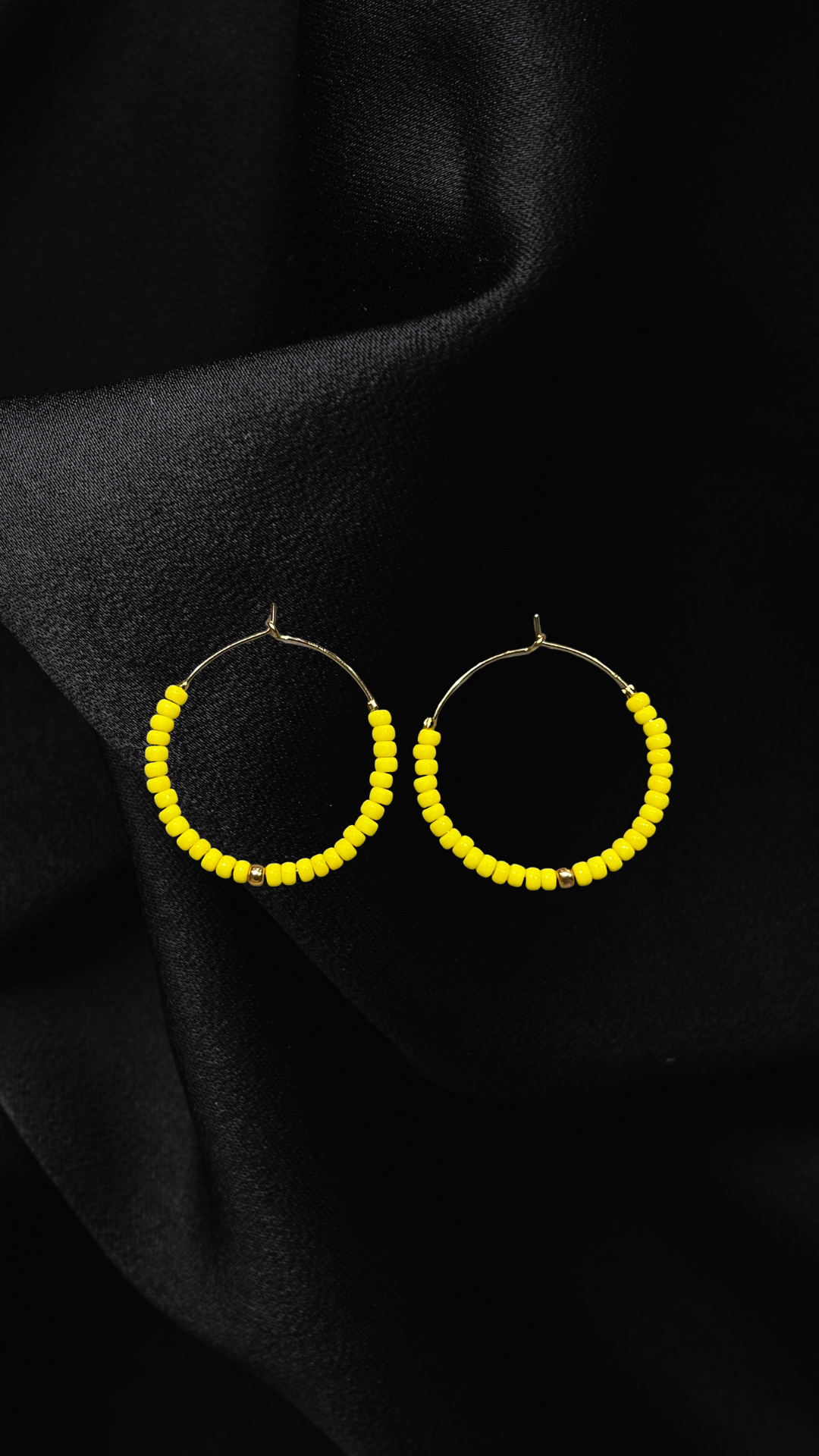 Azizi beaded hoops