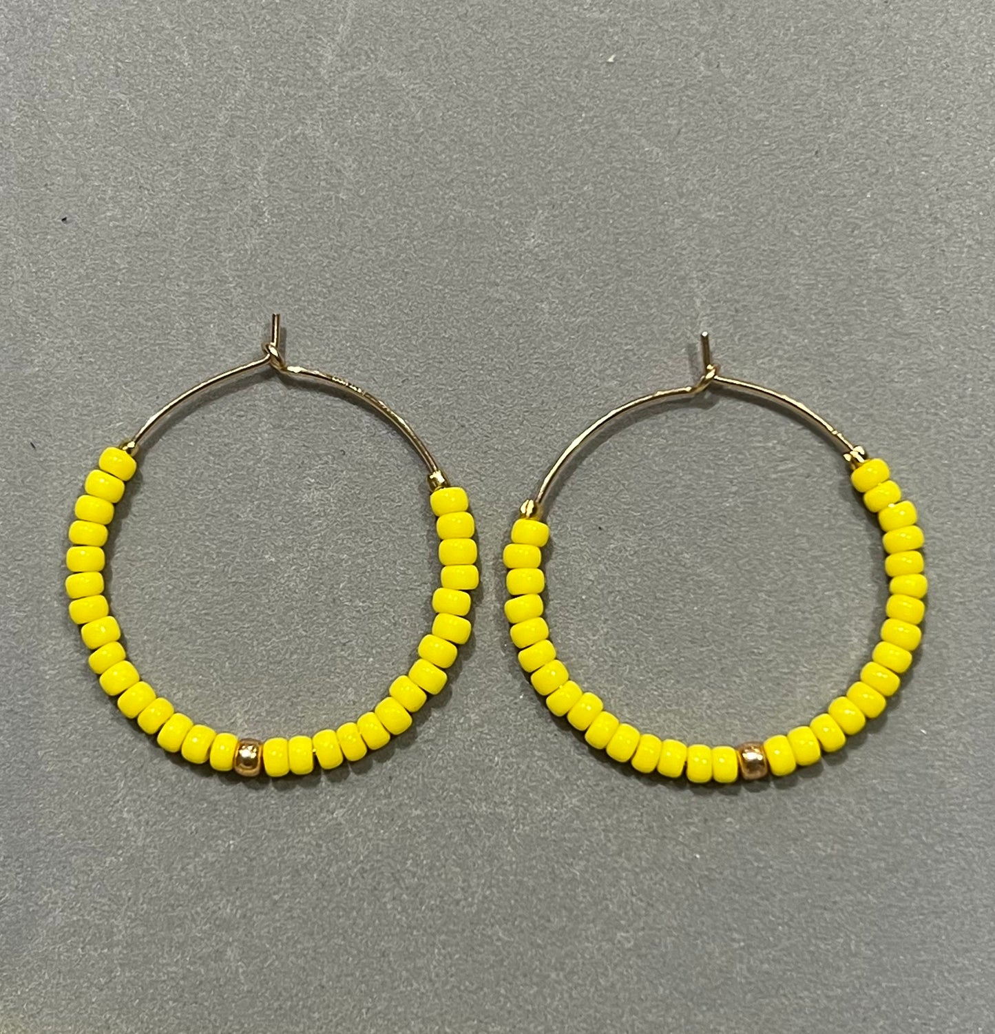 Azizi beaded hoops