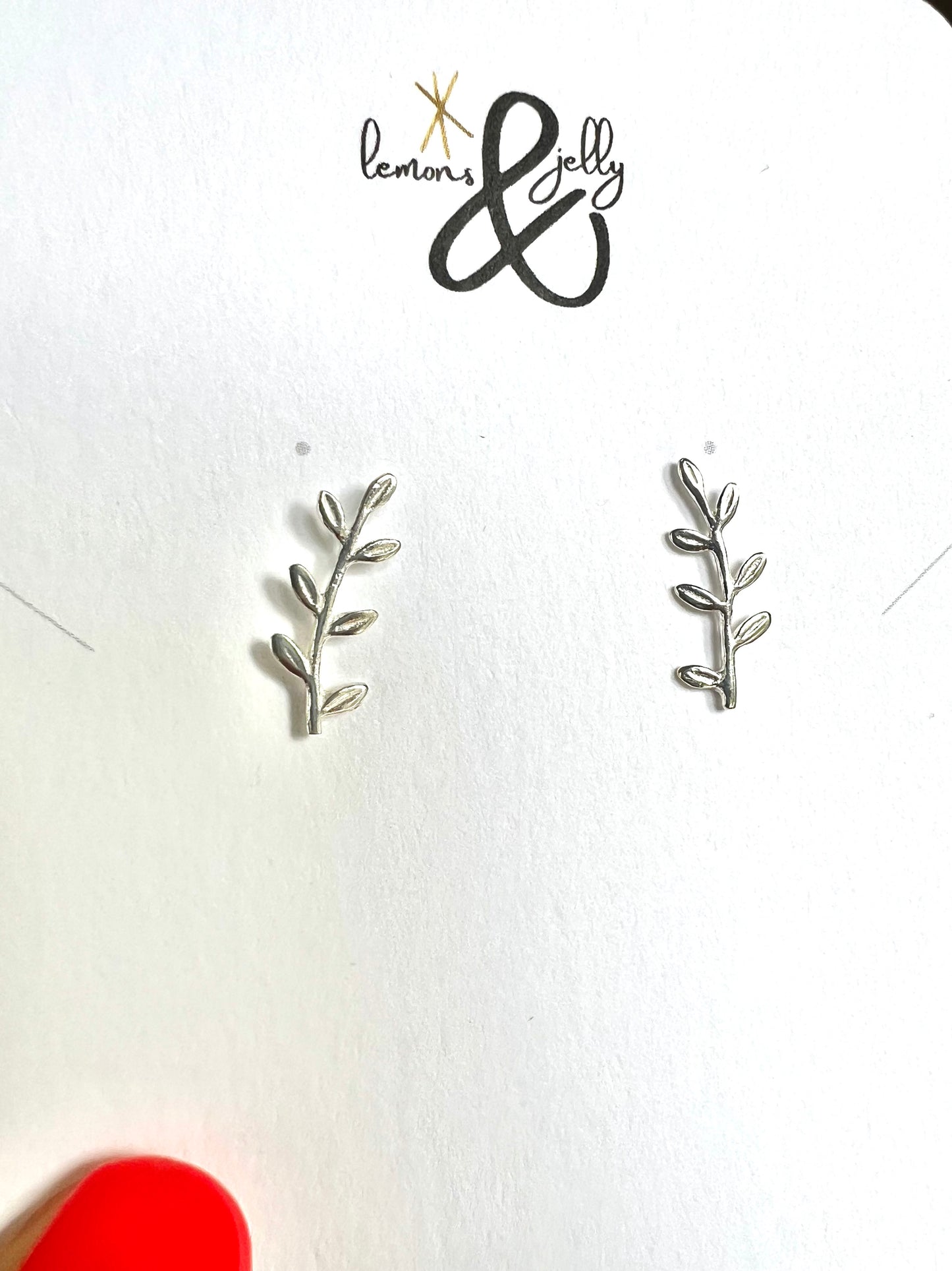 ‘Jasmine’ ear climbers - sterling silver