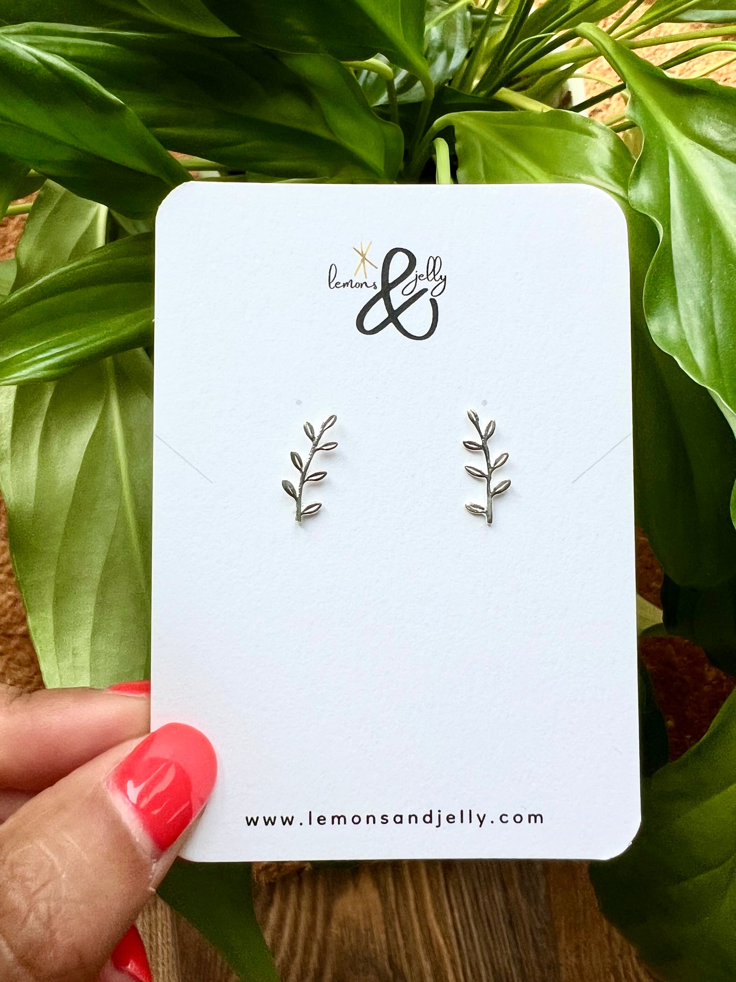 ‘Jasmine’ ear climbers - sterling silver