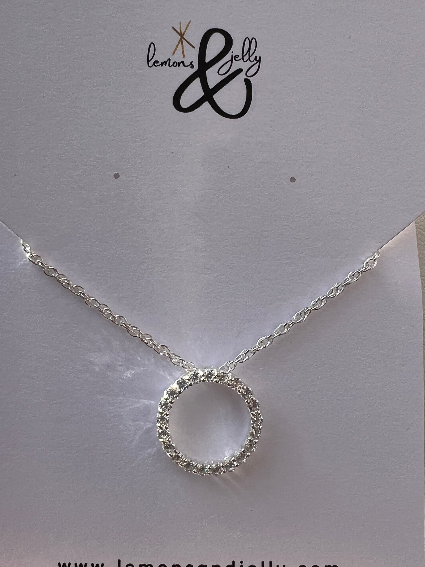 'Circle of Life' sterling silver necklace