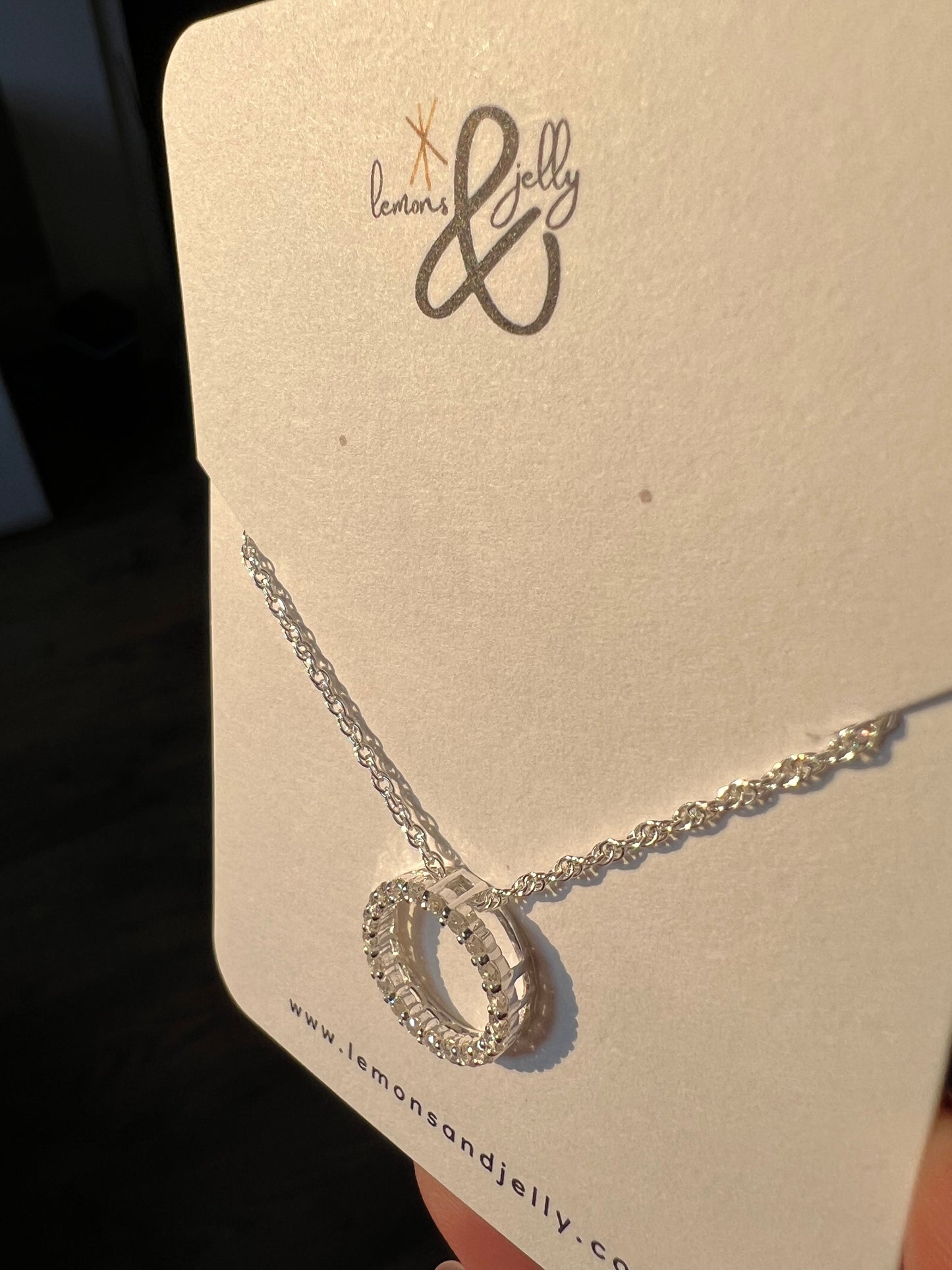 'Circle of Life' sterling silver necklace