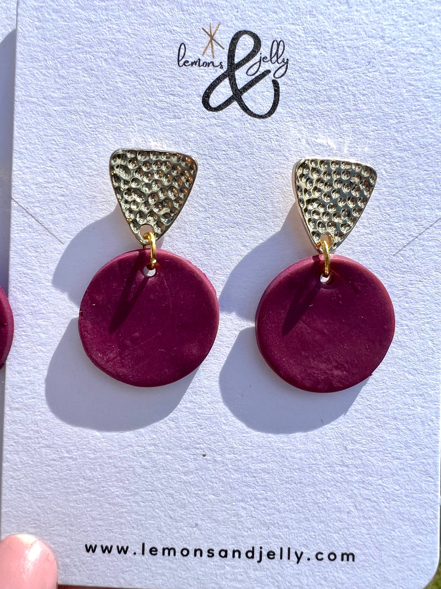 'Plum' earrings