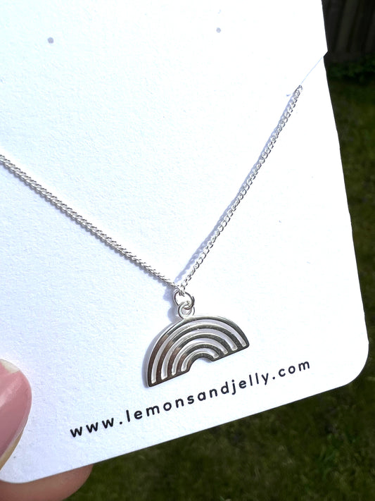 'Rainbow' necklace (sterling silver)