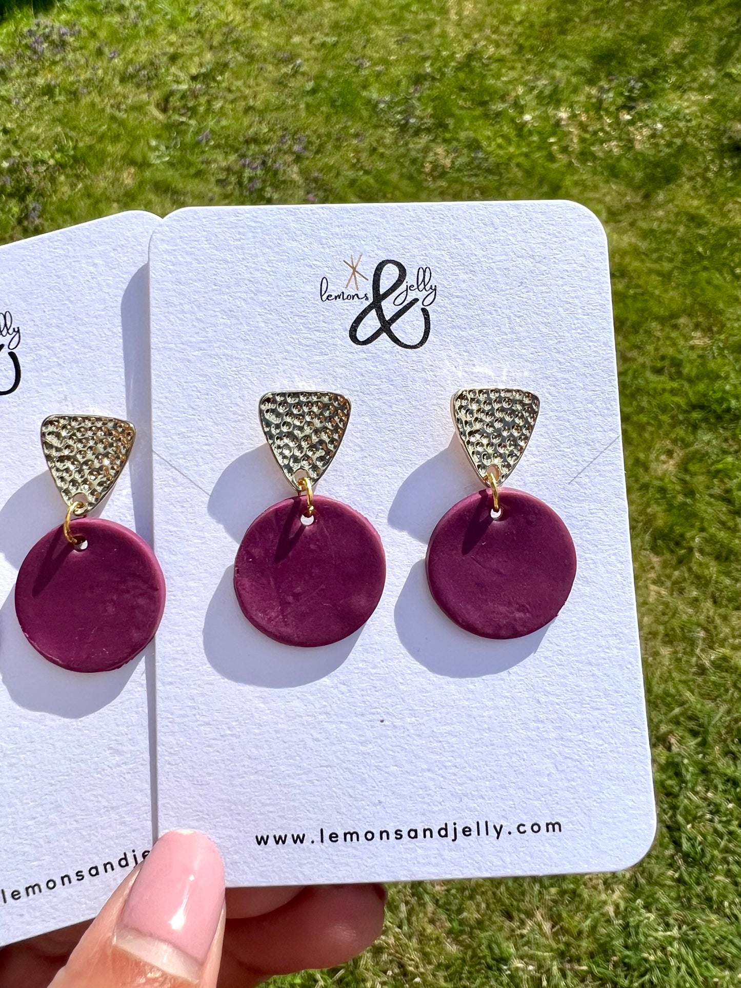 'Plum' earrings