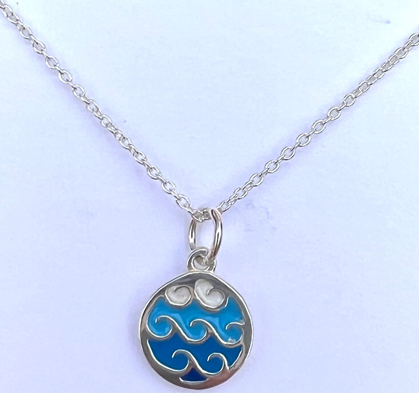 'Wave' necklace (sterling silver)