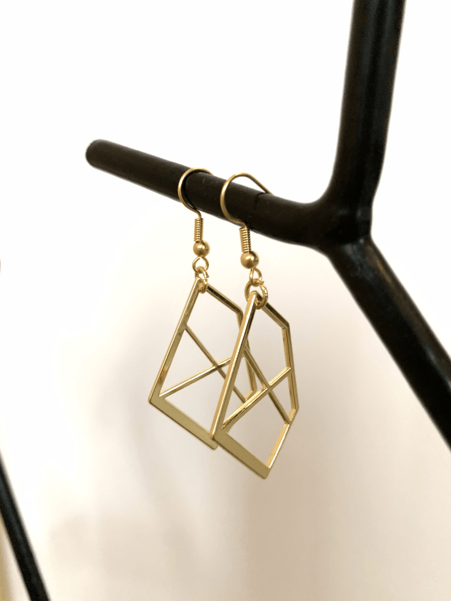 'Meraki' - gold geometric earrings