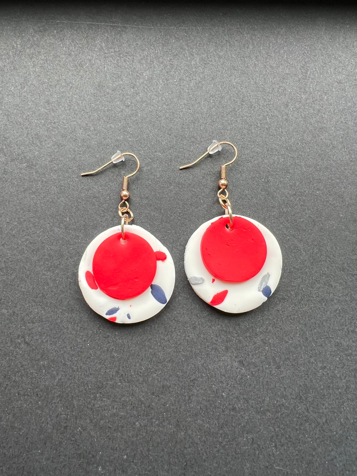 ‘Scarlet’ terrazzo earrings