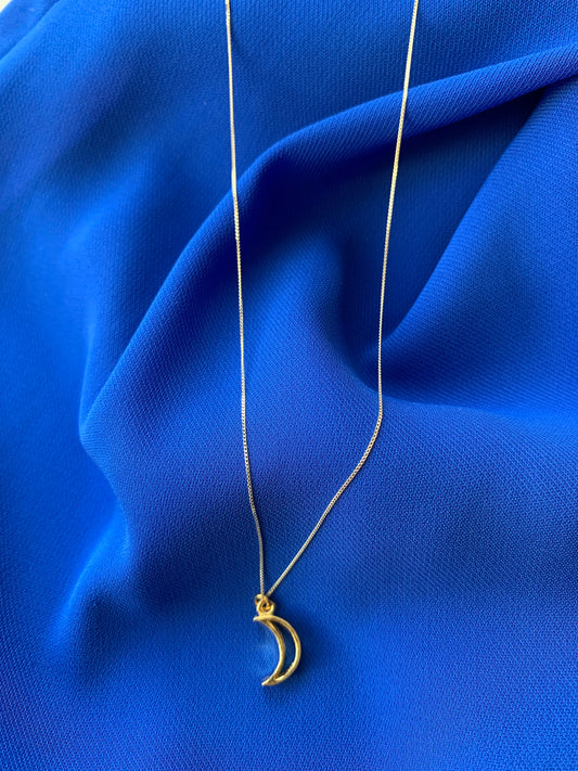 'Moon' - 9ct gold necklace