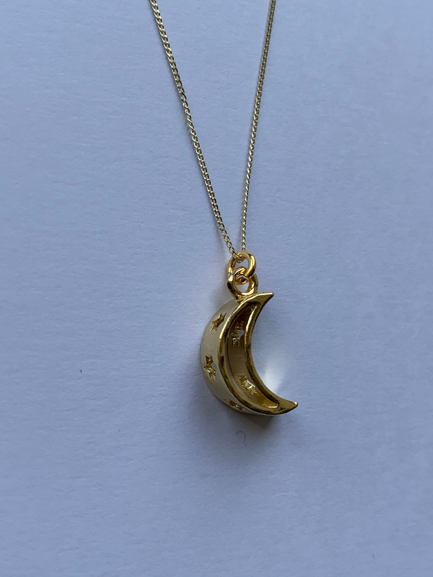 'Moon' - 9ct gold necklace