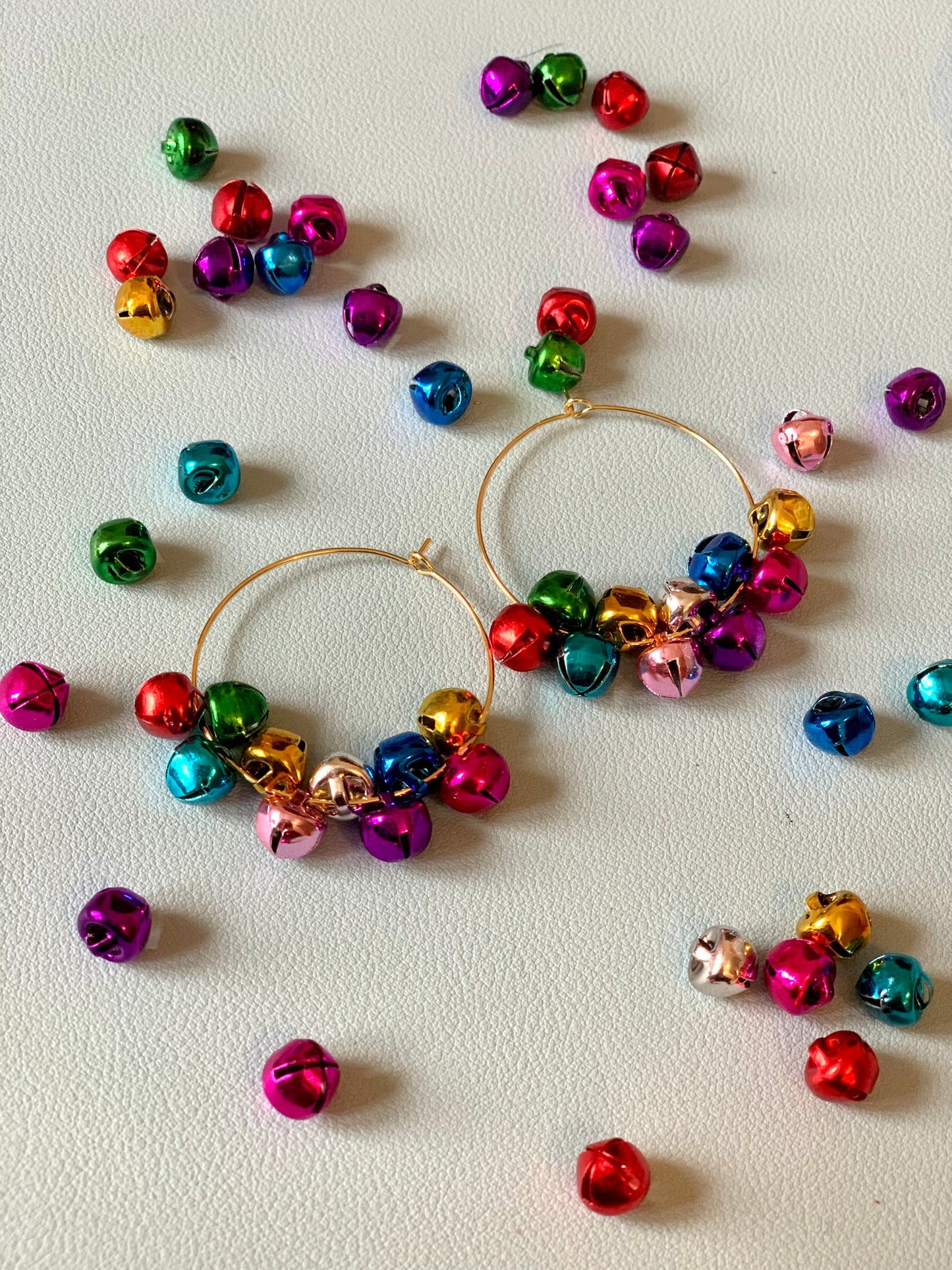 Jingle Bell hoop earrings (large)