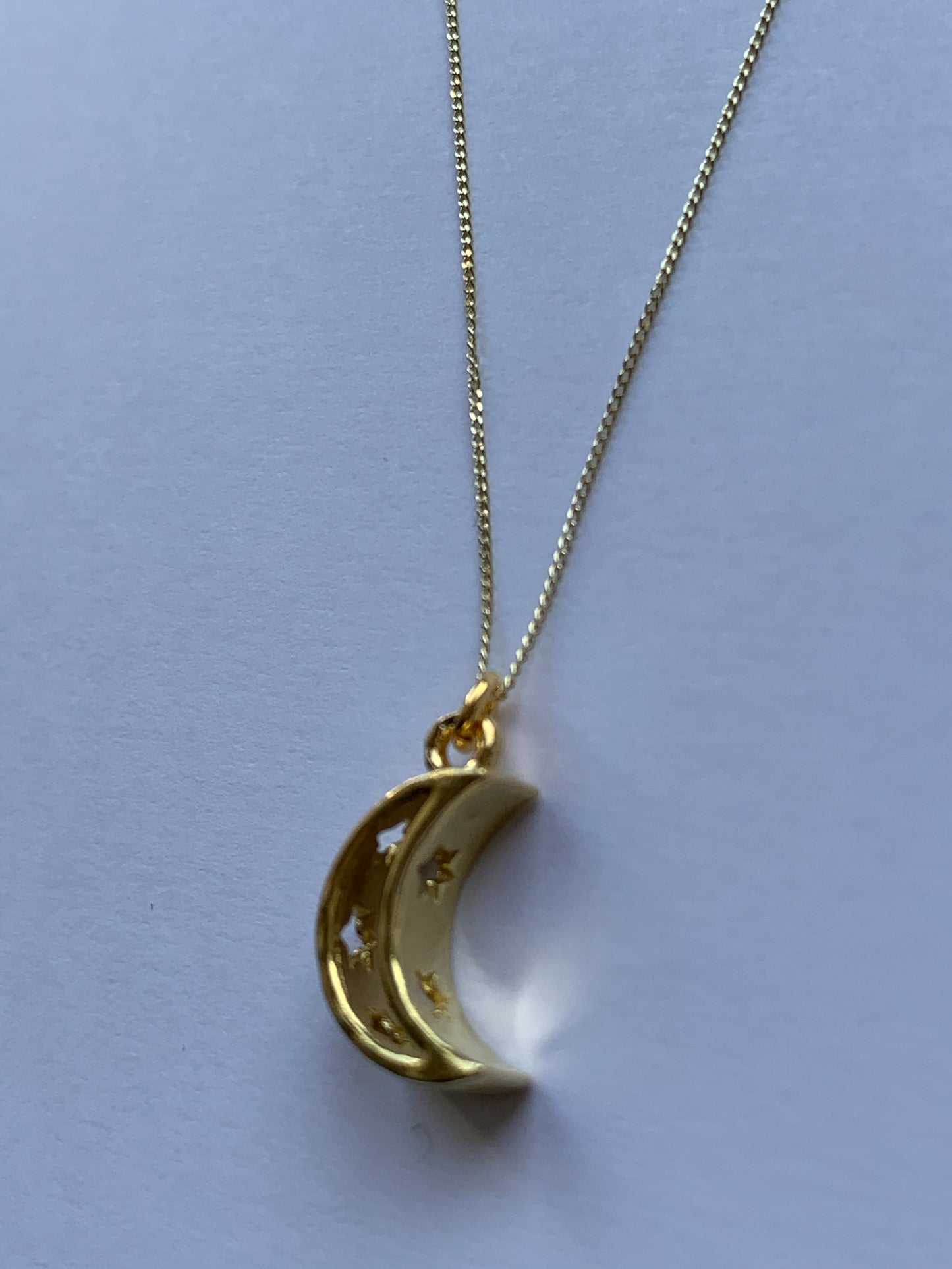 'Moon' - 9ct gold necklace